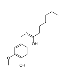 N-[(4-hydroxy-3-methoxyphenyl)methyl]-6-methylheptanamide结构式