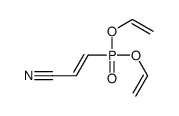 3-bis(ethenoxy)phosphorylprop-2-enenitrile Structure