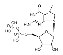 7-methyl-O5'-trihydroxydiphosphoryl-7,8-dihydro-guanosine Structure