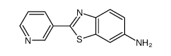 2-pyridin-3-yl-1,3-benzothiazol-6-amine结构式