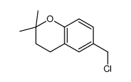 6-(chloromethyl)-2,2-dimethyl-3,4-dihydrochromene结构式