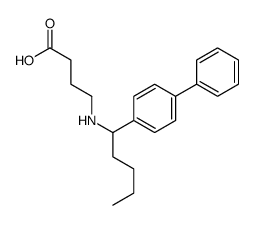 4-[1-(4-phenylphenyl)pentylamino]butanoic acid结构式