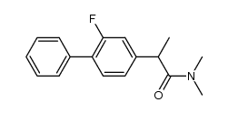 2-(2-fluoro-[1,1'-biphenyl]-4-yl)-N,N-dimethylpropanamide结构式