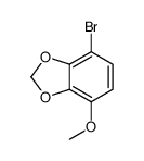 4-bromo-7-methoxy-1,3-benzodioxole结构式