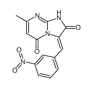 7-methyl-3-(3-nitro-benzylidene)-1H-imidazo[1,2-a]pyrimidine-2,5-dione结构式