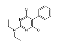 4,6-dichloro-N,N-diethyl-5-phenylpyrimidin-2-amine Structure