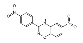 6-nitro-3-(4-nitrophenyl)-2H-1,2,4-benzoxadiazine结构式