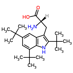 2,5,7-Tris-tert-butyl-L-tryptophan structure