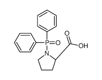 (2S)-1-diphenylphosphorylpyrrolidine-2-carboxylic acid Structure