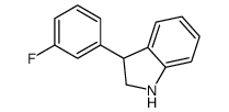 3-(3-fluorophenyl)-2,3-dihydro-1H-indole Structure