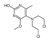 5-[bis(2-chloroethyl)amino]-4-methoxy-6-methyl-1H-pyrimidin-2-one Structure