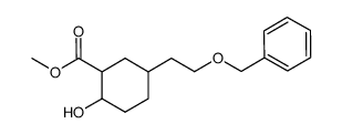 5-(2-benzyloxy-ethyl)-2-hydroxy-cyclohexanecarboxylic acid methyl ester Structure