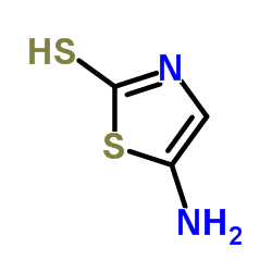 5-氨基-2-巯基噻唑结构式