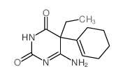 6-amino-5-(1-cyclohexenyl)-5-ethyl-pyrimidine-2,4-dione Structure