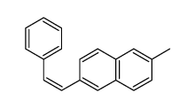 2-methyl-6-(2-phenylethenyl)naphthalene Structure