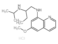 1,2-Butanediamine,N1-(6-methoxy-8-quinolinyl)-N2-(1-methylethyl)-, hydrochloride (1:2) Structure