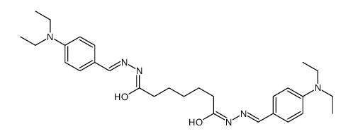 N,N'-bis[[4-(diethylamino)phenyl]methylideneamino]heptanediamide结构式