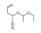 2-(1-ethoxyethoxy)pent-4-enenitrile structure