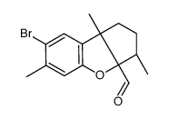 (3S)-7-Bromo-1,2,3,8b-tetrahydro-3α,6,8bβ-trimethyl-3aH-cyclopenta[b]benzofuran-3aβ-carbaldehyde picture