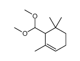 6-(dimethoxymethyl)-1,5,5-trimethylcyclohexene Structure