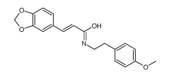 (E)-3-(1,3-benzodioxol-5-yl)-N-[2-(4-methoxyphenyl)ethyl]prop-2-enamide Structure