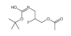 [2-fluoro-3-[(2-methylpropan-2-yl)oxycarbonylamino]propyl] acetate结构式