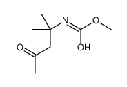 methyl N-(2-methyl-4-oxopentan-2-yl)carbamate Structure