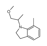 1-(1-methoxypropan-2-yl)-7-methyl-2,3-dihydroindole结构式