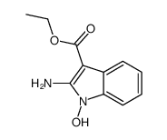 Ethyl 2-amino-1-hydroxy-1H-indole-3-carboxylate Structure