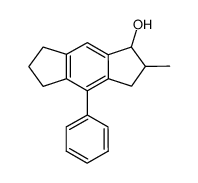 3,5,6,7-tetrahydro-2-methyl-4-phenyl-s-hydraindacen-1(2H)-ol Structure