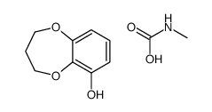 3,4-dihydro-2H-1,5-benzodioxepin-6-ol,methylcarbamic acid Structure
