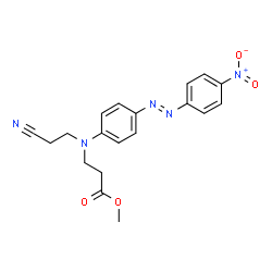 4-(4-NITROPHENYLAZO)-N-(2-CYANOETHYL)-N-(2-ACETOXYETHYL)ANILINE结构式