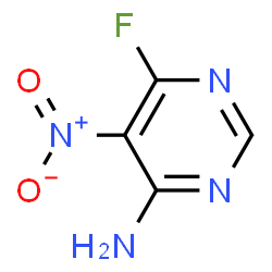 4-Pyrimidinamine,6-fluoro-5-nitro- Structure