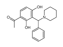 1-[2,4-dihydroxy-3-[phenyl(piperidin-1-yl)methyl]phenyl]ethanone结构式