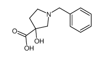 1-Benzyl-3-hydroxy-3-pyrrolidinecarboxylic acid structure