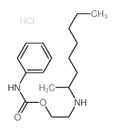 Ethanol, 2-[ (1-methylheptyl)amino]-, phenylcarbamate (ester), monohydrochloride picture
