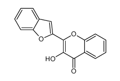2-(1-Benzofuran-2-yl)-3-hydroxy-4H-chromen-4-one Structure