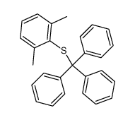 Triphenylmethyl-2,6-dimethylphenylsulfid Structure