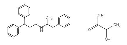 N-(3,3-DIPHENYLPROPYL)-α-METHYLPHENETHYLAMIN LACTATE SALT结构式