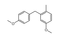 4-methoxy-2-(4-methoxybenzyl)-1-methylbenzene结构式