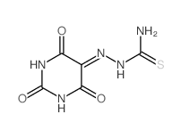 Hydrazinecarbothioamide,2-(tetrahydro-2,4,6-trioxo-5(2H)-pyrimidinylidene)- Structure