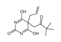 5-(3,3-dimethyl-2-oxobutyl)-5-prop-2-enyl-1,3-diazinane-2,4,6-trione Structure