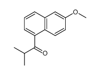 6-methoxy-1-naphthyl-isopropyl ketone结构式