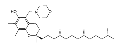 (2R,4'R,8'R)-5-(morpholinomethyl)-γ-tocopherol Structure