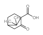 7,7-dimethyl-3-oxobicyclo[2.2.1]heptane-4-carboxylic acid结构式