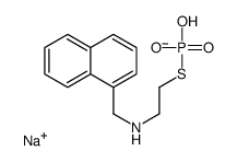 sodium,hydroxy-[2-(naphthalen-1-ylmethylamino)ethylsulfanyl]phosphinate结构式