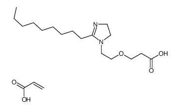 3-[2-(2-nonyl-4,5-dihydroimidazol-1-yl)ethoxy]propanoic acid,prop-2-enoic acid结构式