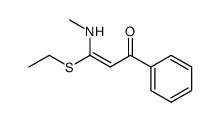 3-(ethylthio)-3-(methylamino)-1-phenylprop-2-en-1-one结构式
