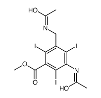 methyl 3-acetamido-5-(acetamidomethyl)-2,4,6-triiodobenzoate Structure