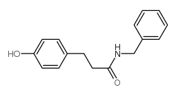 3-(4-羟苯基)-N-苄基丙酰胺结构式